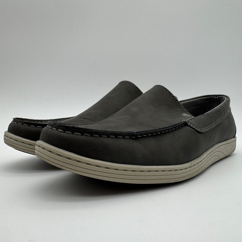 IZOD Seapoint Gray Slip On Casual Loafers Men's Size 9.5 New With Box